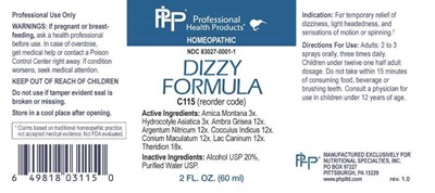 DIZZY FORMULA - NSPC0008 Dizzy Formula